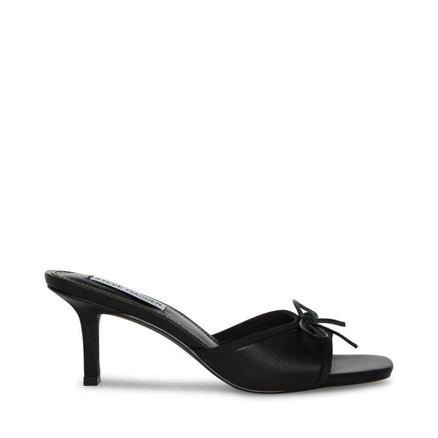 Mulas Steve Madden Emory Cuero Mujer Negras | ES FG8012